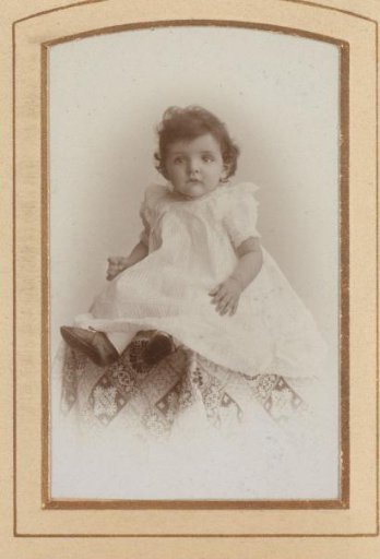 Portrait of a seated girl