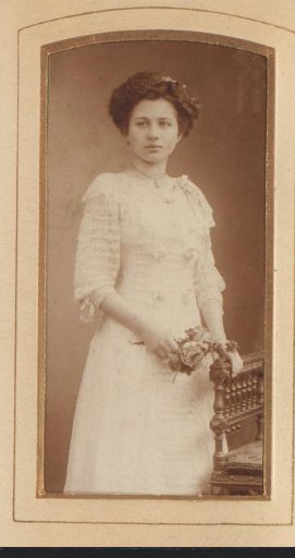 Portrait of a Young Woman with Flowers