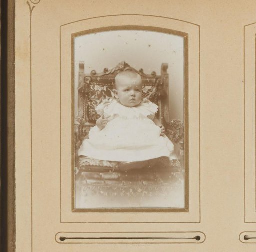 Portrait of a seated baby