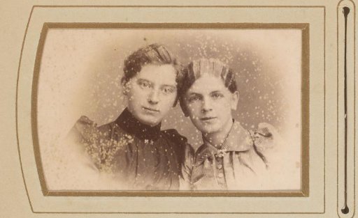 Portrait of two young women