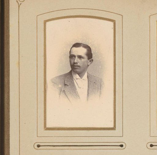 Portrait of a man with a mustache