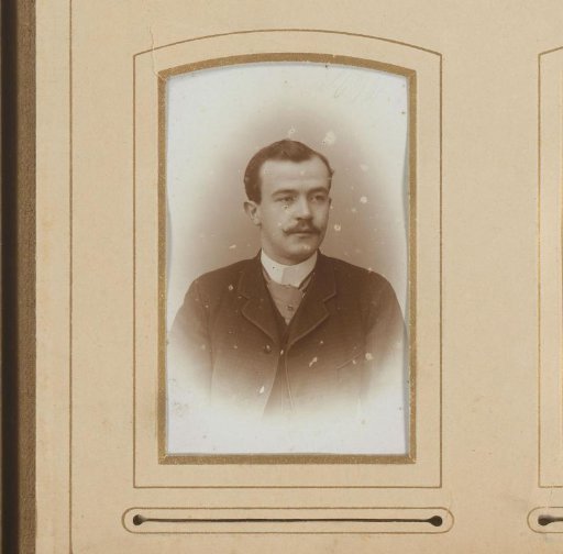 Portrait of a man with a mustache