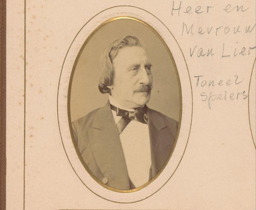 Portrait of the actor Abraham van Lier