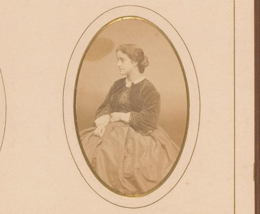 Portrait of a woman with a medallion