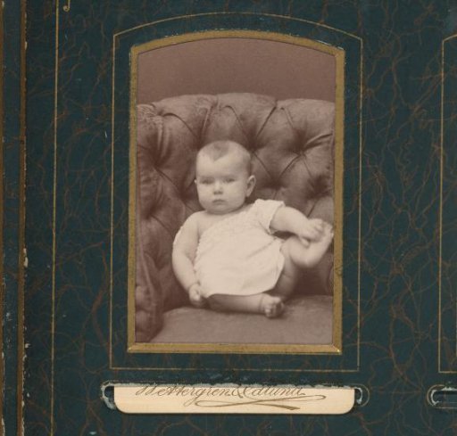 Portrait of a sitting baby