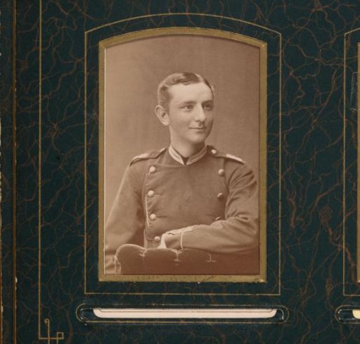 Portrait of a Seated Young Man in Military Uniform