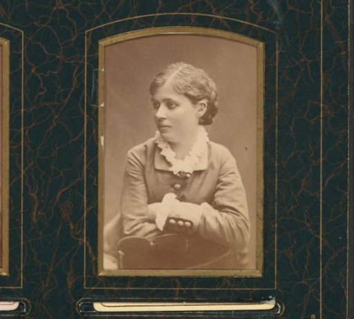 Portrait of a Seated Young Woman Leaning on the Back of a Chair
