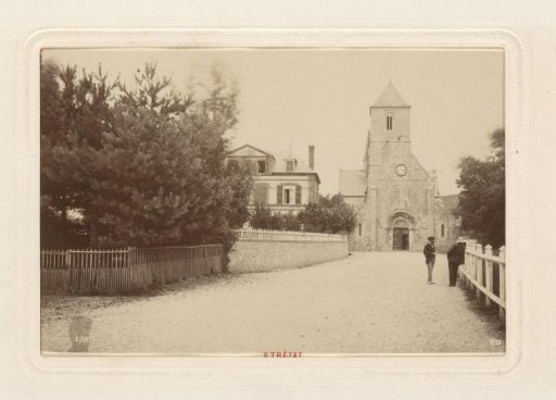 View of the Église Notre-Dame of Étretat, France