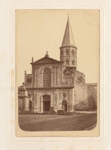 View of the Basilica of Saint-Amable in Riom, France