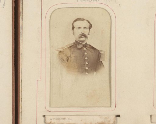 Portrait of an unknown man in military uniform
