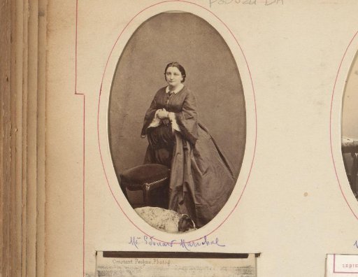 Portrait of a woman, indicated as Mme. Edouart Maréchal