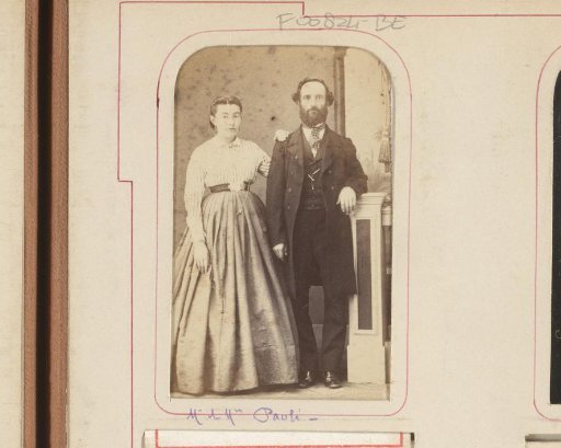 Double portrait of two persons, indicated as Mr. and Mme. Pauli