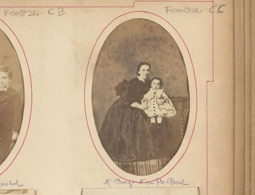 Portrait of a mother and son, identified as Mme. Burgo and Raoul