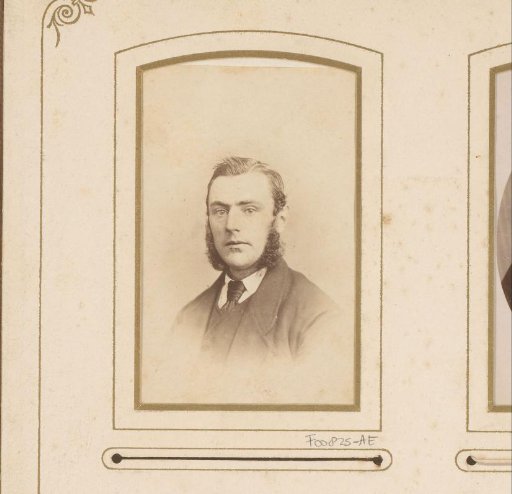 Portrait of a man with sideburns