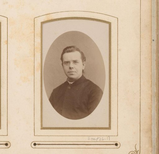 Portrait of a clergyman with spectacles