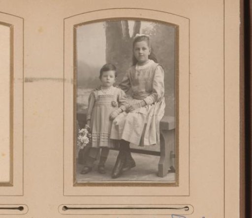 Portrait of a Standing Boy and a Seated Girl