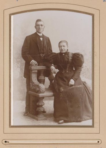 Portrait of Frans Reijk Roos sr. and his wife