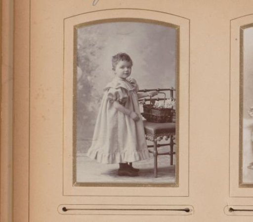 Portrait of Tootje Roos as a toddler