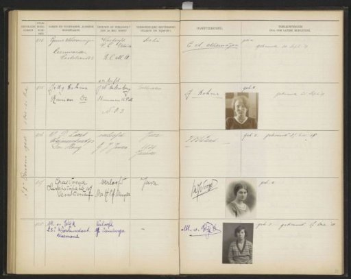 Leaf 88 from the Stamboek of the pupils of the Colonial School for Girls and Women in The Hague, part I (1921-1929)