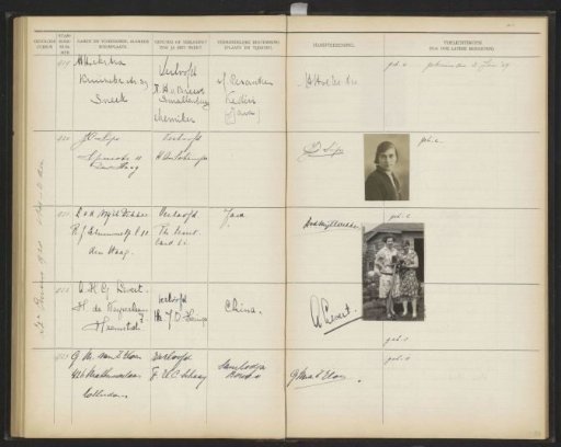 Leaf 89 from the Stamboek of the pupils of the Colonial School for Girls and Women in The Hague, part I (1921-1929)