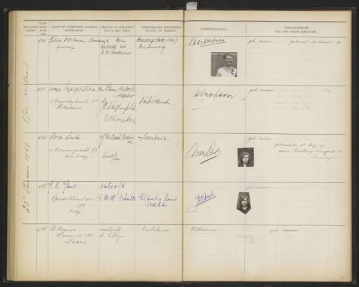 Leaf 92 from the Stamboek of the pupils of the Colonial School for Girls and Women in The Hague, part I (1921-1929)