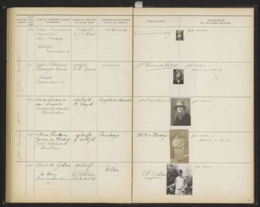 Leaf 94 from the Stamboek of the pupils of the Colonial School for Girls and Women in The Hague, part I (1921-1929)