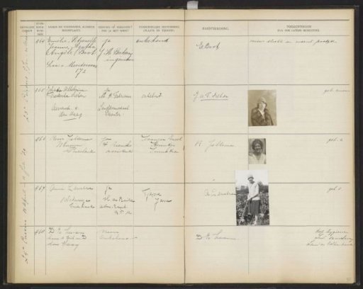Leaf 98 from the Stamboek of the pupils of the Colonial School for Girls and Women in The Hague, part I (1921-1929)