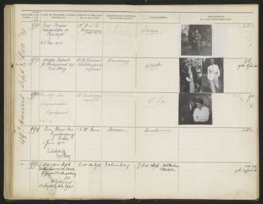 Leaf 100 from the Stamboek of the Pupils of the Colonial School for Girls and Women in The Hague, Part II (1930-1949)
