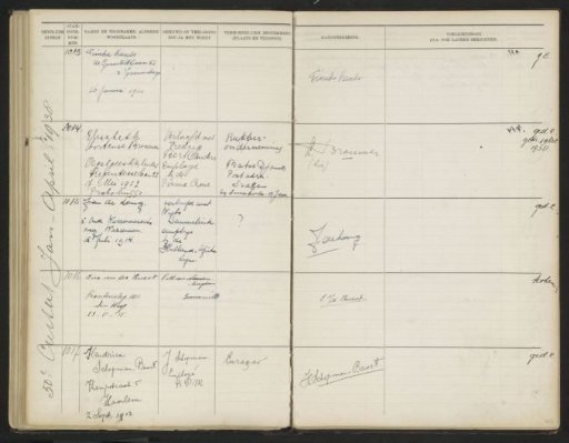 Leaf 105 from the Stamboek of the Pupils of the Colonial School for Girls and Women in The Hague, Part II (1930-1949)