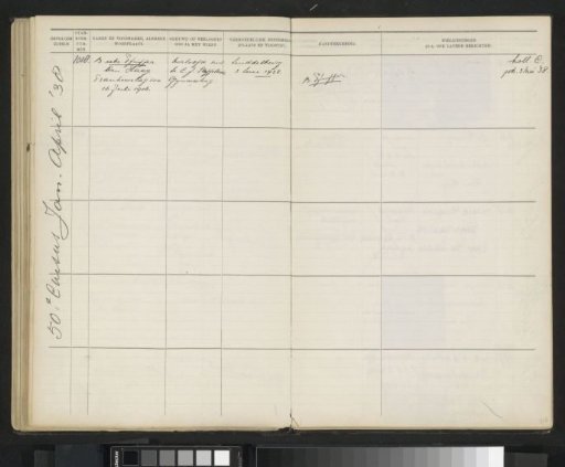 Leaf 106 from the Stamboek of the Pupils of the Colonial School for Girls and Women in The Hague, Part II (1930-1949)