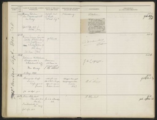 Leaf 113 from the Stamboek of the Pupils of the Colonial School for Girls and Women in The Hague, Part II (1930-1949)