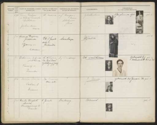 Leaf 35 from the Stamboek of the Pupils of the Colonial School for Girls and Women in The Hague, Part II (1930-1949)