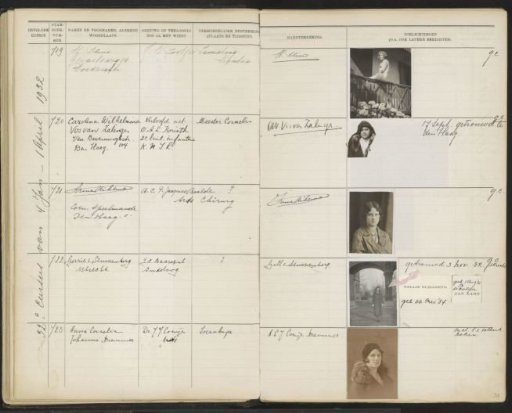 Leaf 39 from the Stamboek of the Pupils of the Colonial School for Girls and Women in The Hague, Part II (1930-1949)