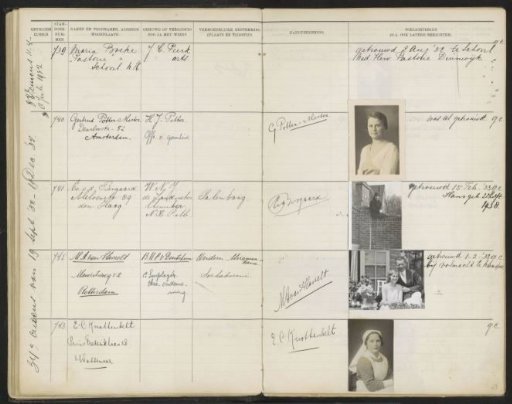 Leaf 43 from the Stamboek of the Pupils of the Colonial School for Girls and Women in The Hague, Part II (1930-1949)