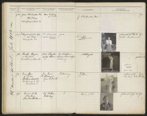 Leaf 49 from the Stamboek of the Pupils of the Colonial School for Girls and Women in The Hague, Part II (1930-1949)