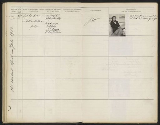 Leaf 50 from the Stamboek of the Pupils of the Colonial School for Girls and Women in The Hague, Part II (1930-1949)