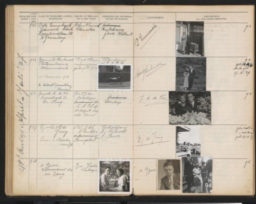 Leaf 92 from the Stamboek of the Pupils of the Colonial School for Girls and Women in The Hague, Part II (1930-1949)