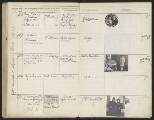 Leaf 99 from the Stamboek of the Pupils of the Colonial School for Girls and Women in The Hague, Part II (1930-1949)