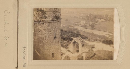 Panorama from the tower of Carisbrooke Castle