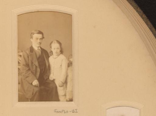 Portrait of a man with a girl