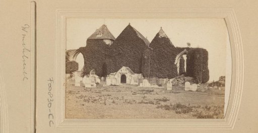 Ruins of a building covered with ivy