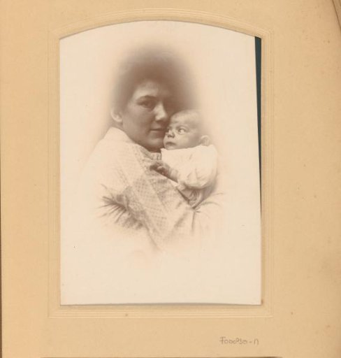 Portrait of a woman with a baby