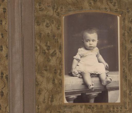 Portrait of a sitting toddler