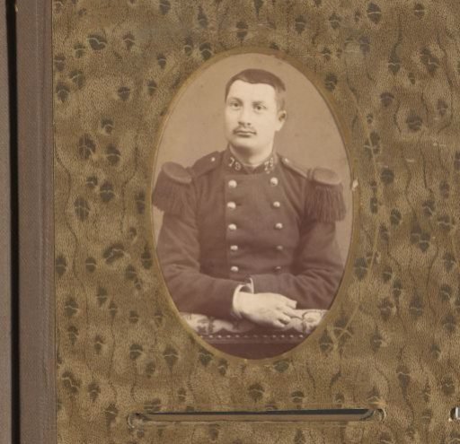 Portrait of a man in uniform with epaulettes