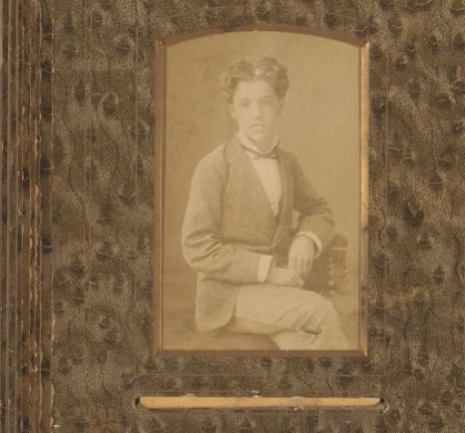 Portrait of a sitting boy