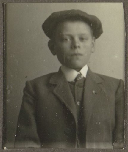 Portrait of a boy with a cap