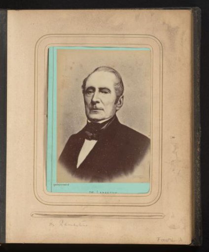 Portrait of Alphonse de Lamartine