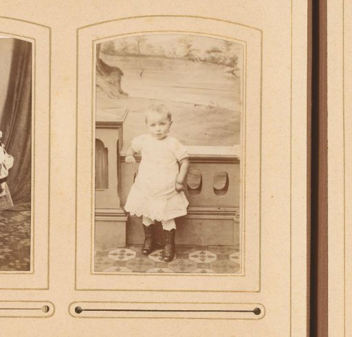 Portrait of a Girl Leaning on a Balustrade