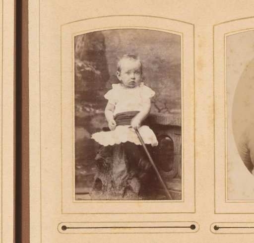 Portrait of a seated toddler