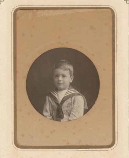 Portrait of a boy in a sailor suit